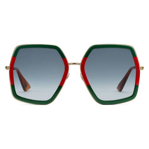 gucci gucci script sunglasses|Gucci sunglasses red and green.